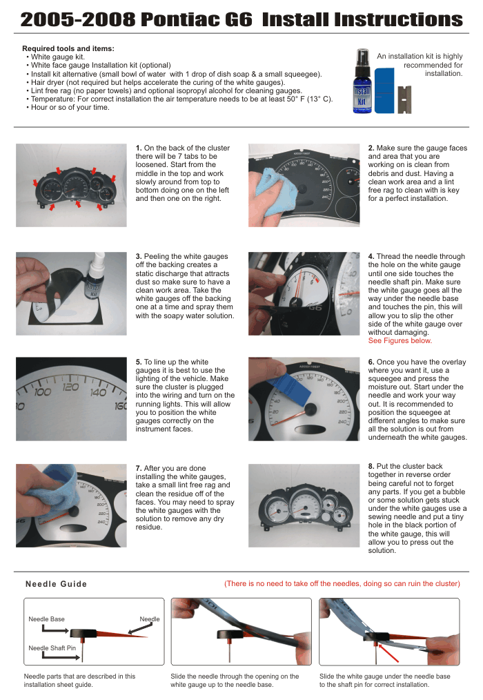 Sell 20052008 Pontiac G6 METRIC KPH KMH 7K Tach Dash Instrument
