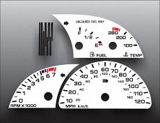 1997-1999 Oldsmobile Eighty Eight White Face Gauges pic 1
