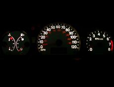 2003-2004 Saturn Ion White Face Gauges pic 4